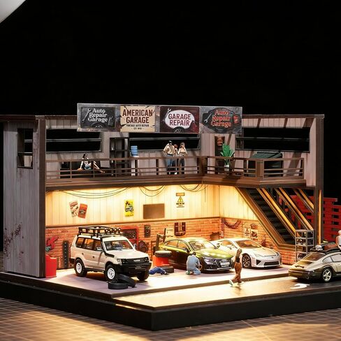 1:64 Container Repair Diorama Kit for Hot Wheels Die-Cast Cars in Kuwait