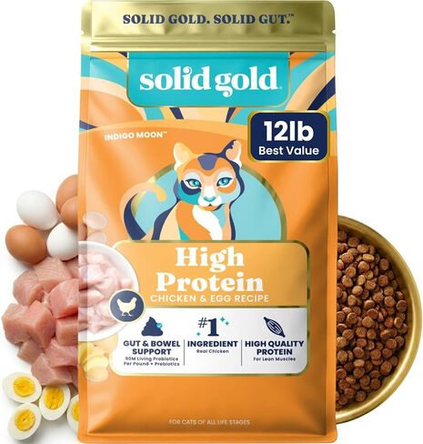 Solid Gold High Protein Chicken Dry Cat Food, for Cats & Kittens, 12lb in Kuwait