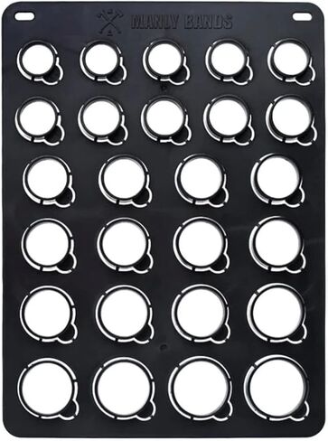 Manly Bands Ring Sizer: Accurate Ring Sizer Measuring Tool for Men and Women, Sizes 5-20 in Whole and Half Sizes, Find Your Perfect Fit at Home in Saudi Arabia