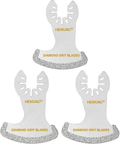 6Pcs Diamond Oscillating Tool Blades, Multi Tool Mortar Cutting Saw Blades Precise for Grout Removal and Soft Tile Cut in Kuwait