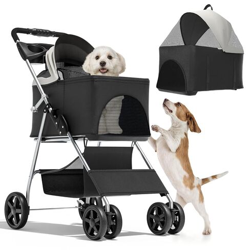 Magshion 3-in-1 Foldable Pet Stroller for Small to Medium Dogs and Cats in Kuwait