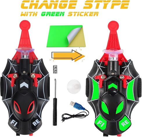 Web Launcher String Shooter Toy, Web Shooters Cool Gadgets Reel-in Real Silk Role-Play Fun Stuff Toys Great for Men and Kids (Crow) in Kuwait
