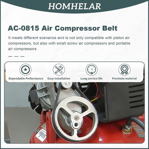 حزام توقيت ضاغط الهواء AC-0815 من شركة Thomegoods لاستبدال أرقام الأجزاء CAC-1311, CAC-1342 in Kuwait