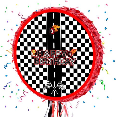Racing Cars Themed Pinata, 13.7inch Mini Red Racing Themed Piñata for Racing Cars Themed Birthday Party Decorations in Saudi Arabia