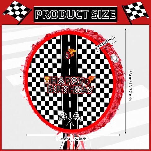 Racing Cars Themed Pinata, 13.7inch Mini Red Racing Themed Piñata for Racing Cars Themed Birthday Party Decorations in Saudi Arabia