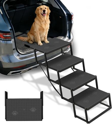Dog Steps for Car, SUV with Upgraded Non-Slip Surface, 4 Steps in Saudi Arabia