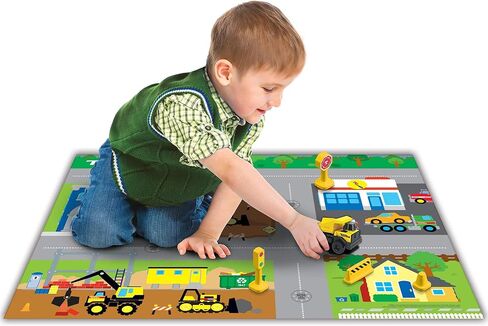 Imaginmat: Deluxe - Tonka - Floor Playmat & Toy Car, 30.5 x 20.5, Character Vehicle & Road Accessories, Durable EVA Foam Mat, Licensed, Kids Ages 3+ in Saudi Arabia