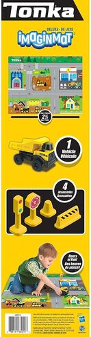 Imaginmat: Deluxe - Tonka - Floor Playmat & Toy Car, 30.5 x 20.5, Character Vehicle & Road Accessories, Durable EVA Foam Mat, Licensed, Kids Ages 3+ in Saudi Arabia