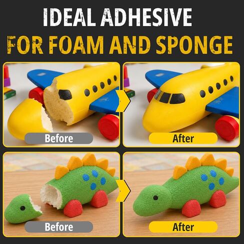 120ml Foam Glue with Brush, Fast Cure Strong Bond for Muti-Material in Kuwait