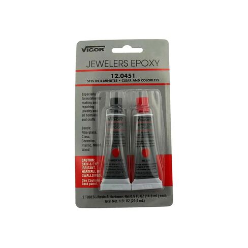 Vigor Jewelers Epoxy 2 Part Resin & Hardener Clear & Colorless Sets in 4 Minutes in Kuwait