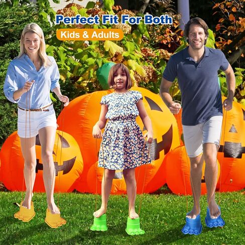 IROO Balancing Stilts for Kids, 4 Pairs Walking Monster Feet for Balance and Coordination, Toys for Girls & Boys Age 4-10 Years Old Indoor or Outdoor Play (8 Total) in Saudi Arabia