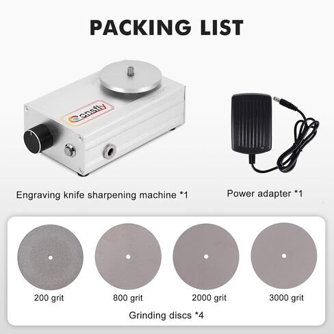 Consfly 4000RPM Engraving Knife Sharpening Machine with 4 Grinding Discs in Kuwait
