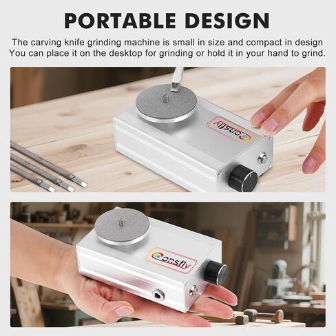 Consfly 4000RPM Engraving Knife Sharpening Machine with 4 Grinding Discs in Kuwait