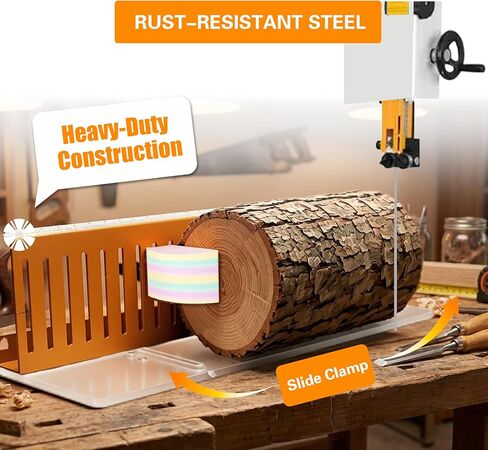 Bandsaw Log Milling Sled, Heavy-Duty Steel Log Clamp for Bandsaw Mill in Kuwait