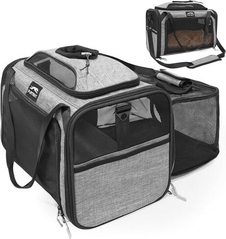 Expandable cat Carrier Soft Sided Airline Approved Pet Carrier Up to 12lbs in Kuwait