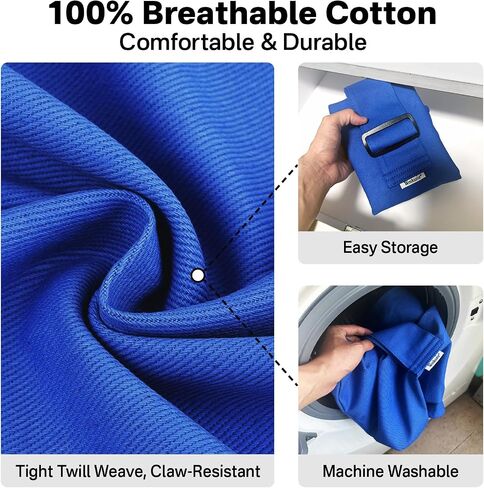 [Cozy Travel] Cat Carrier Pouch, Soft Cat Carrier for Small Cats, Kitten Carrying Bag, Restraint Bag for Nail Trimming, Vet Visits, Giving Meds, Car Travel - Klein Blue Upgrade in Saudi Arabia