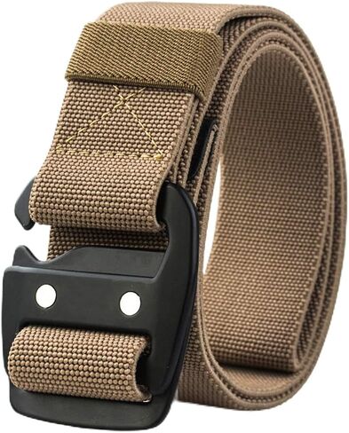 WYuZe Mens Tactical Belt Military Elastic Stretch Duty Riggers Belt Metal Buckle in Kuwait