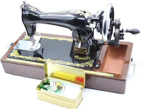 Hand sewing machine, Sewing Machine Manual,Hand Crank Sewing Machine with crank handle Manual Mending For Bags/Clothes/Quilts/Coats in Kuwait