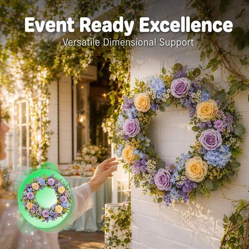 4 Pcs 8.7" Craft Foam Wreaths, White Polystyrene Foam Rings, Round Styrofoam Wreath Forms for DIY Arts, Crafts, Floral Projects, Home Wedding Party Decorations in Saudi Arabia