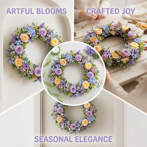 4 Pcs 8.7" Craft Foam Wreaths, White Polystyrene Foam Rings, Round Styrofoam Wreath Forms for DIY Arts, Crafts, Floral Projects, Home Wedding Party Decorations in Saudi Arabia