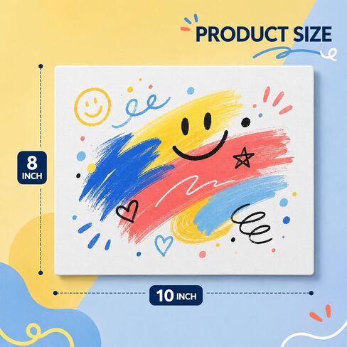 Canvas Boards for Painting 4 Pack 8x10 Inch Blank Canvas Panels in Kuwait