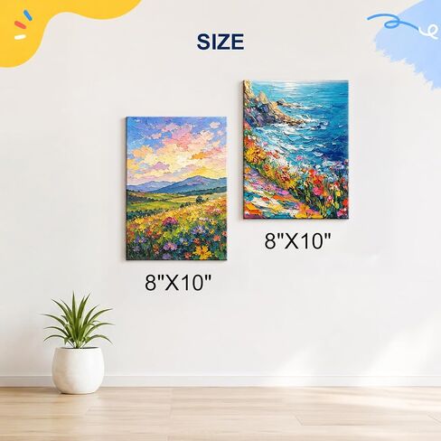 Canvas Boards for Painting 4 Pack 8x10 Inch Blank Canvas Panels in Kuwait