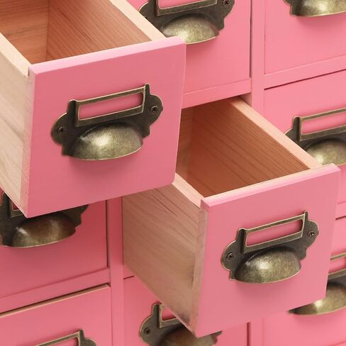 Vintage Card Catalog Drawers for Desktop,12-Drawer Wood Desktop Cabinet in Kuwait