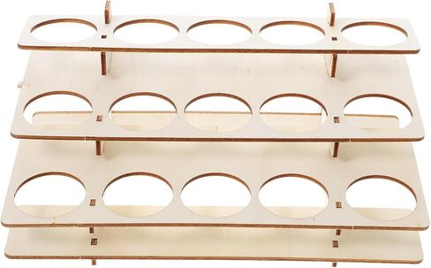 Wood Pigment Bottle Holder Rack, Multi Slot Artist Tool Storage Stand in Kuwait