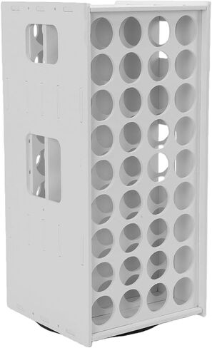 AUNMAS Paint Storage Organizer, 72 Hole Rotating Two Tier (Rotating Paint in Kuwait