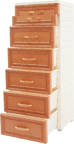 6 Tier Storage Cabinet Rolling Mobile PP Drawer with 7 Drawers in Saudi Arabia