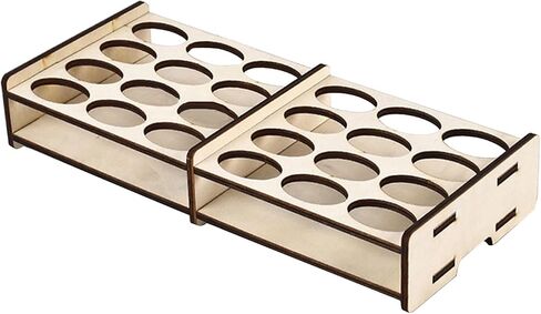 Wood Module Paint Rack Bottles Stand, 24 hole paint rack N in Kuwait