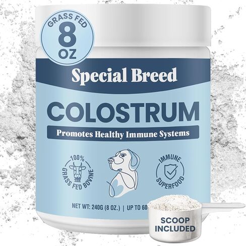 Bovine Colostrum for Dogs and Cats – Grass Fed Colostrum Powder – Immune Support, Allergy & Itch Relief – Gut Health & Seasonal Allergy Defense – 300 ct in Kuwait