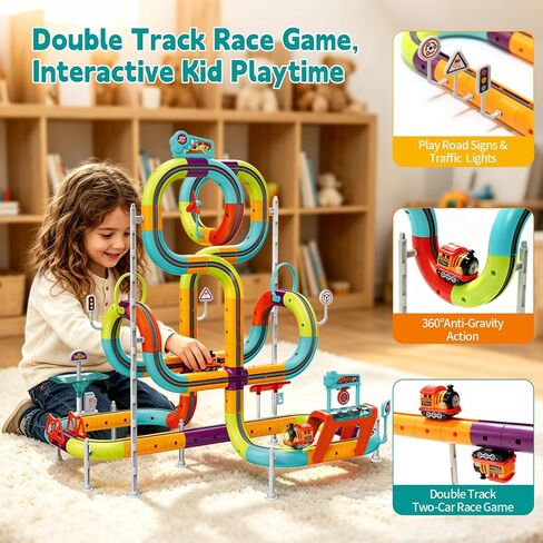 Electric Train Set Race Track for Kids 3 4 5 6 7 8 Years Old in Kuwait