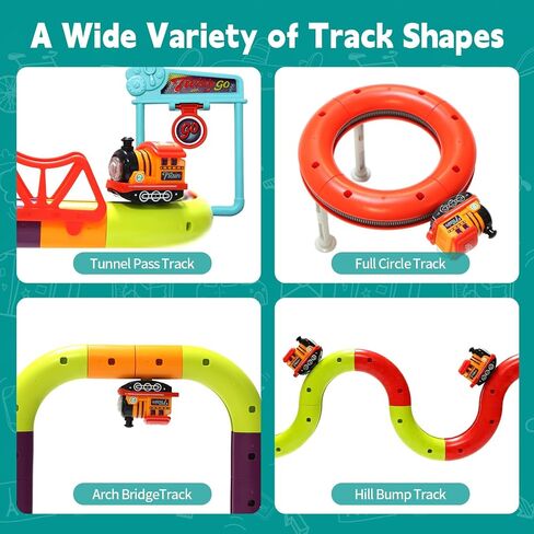 Electric Train Set Race Track for Kids 3 4 5 6 7 8 Years Old in Kuwait
