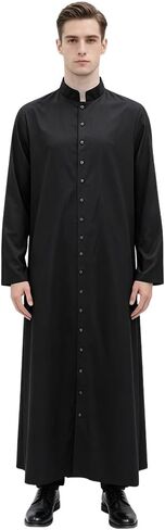 Unisex Roman Altar Server Cassock Robe Clergy Pulpit Liturgical Vestments Church Uniform Catholic Robe in Kuwait