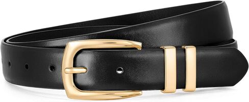 WHIPPY Women's Leather Belts for Jeans Pants Fashion Ladies Belt Gold Buckle Belts for Women in Kuwait