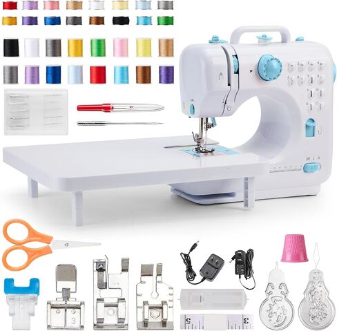 Sewing Machine 505A(White and Ice Blue) in Kuwait