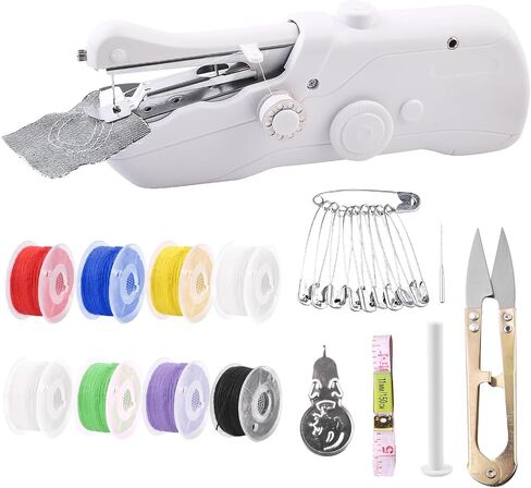 Handheld Sewing Machine for Beginners,Mini Sewing Machines for Quick Stitching,Practical Sewing Tool Portable Sewing Machine Suitable for Home,Travel and DIY,Electric sewing machine in Kuwait