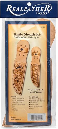 Realeather Knife Sheath Kit, Natural in Kuwait