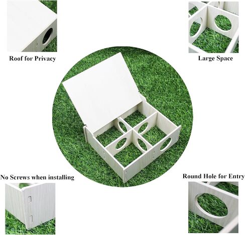Amonk 10x8x4in Multi-Chamber with Play Tunnel Hamster House for Small Pets in Saudi Arabia