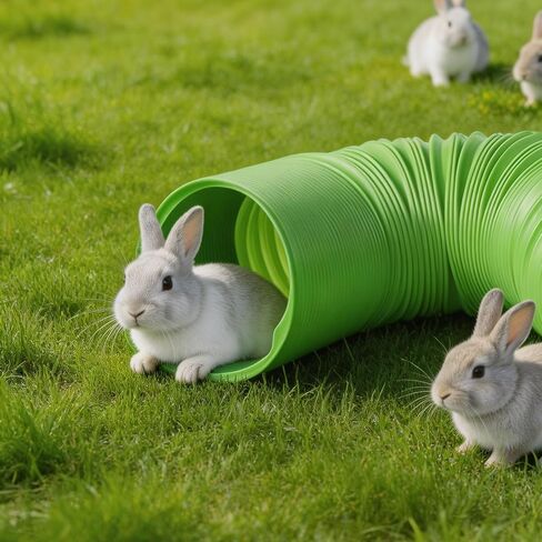 3 Packs Pet Fun Tunnels, Small Animal Tunnel, Foldable Plastic Hamster Tunnel, Tube Pets Hideaway, Pet Mouse Training Hideout Tunnels for Guinea Pigs, Chinchillas, Rats, Ferrets, Dwarf Rabbits in Saudi Arabia
