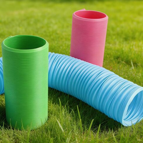 3 Packs Pet Fun Tunnels, Small Animal Tunnel, Foldable Plastic Hamster Tunnel, Tube Pets Hideaway, Pet Mouse Training Hideout Tunnels for Guinea Pigs, Chinchillas, Rats, Ferrets, Dwarf Rabbits in Saudi Arabia