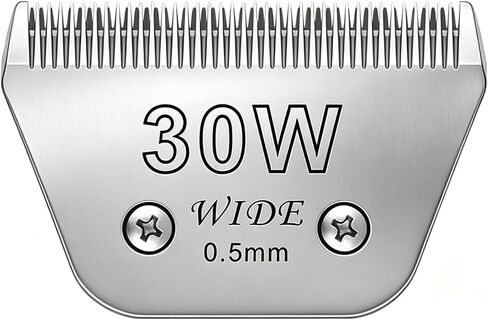 شفرات عريضة 5pcs لشفرات العناية بالكلاب المتوافقة مع Clippers الكلب ، الحجم #10W+30W+4FW+5FW+7FW شفرات Clipper Cliper متوافقة مع Oster A5 ، Wahl KM10 Clippers ، in Kuwait
