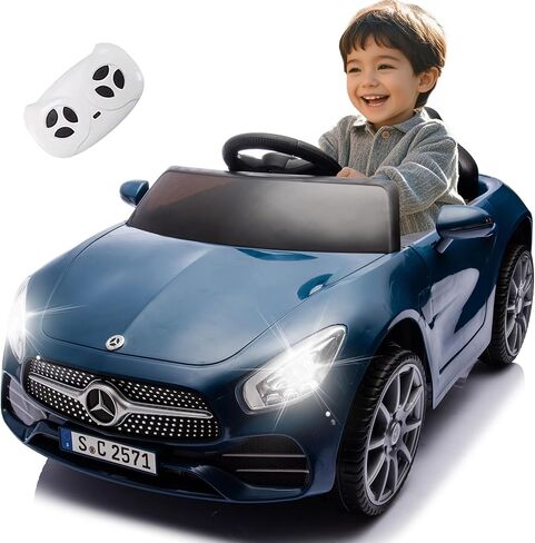 Licensed Mercedes-Benz CLS 350 12V Kids Ride On Car with 2.4G Remote Control, Battery Powered Electric Car Vehicle w/Bluetooth, Music, Safety, Lights, Ride on Toys for Toddlers (Pink) in Kuwait