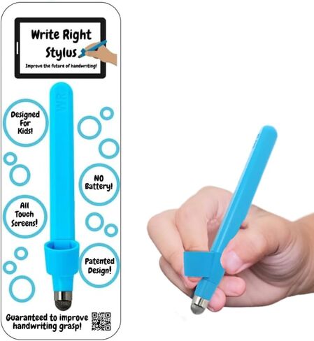Handwriting Improvement Tool for Children, Perfect for Learning Writing Skills, Compatible with All Tablets, Montessori-Inspired Educational Stylus for Schools - Write Right Stylus in Kuwait