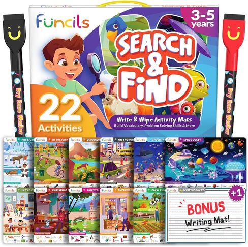 Search and Find for Kids - Birthday Gift for Girls & Boys Ages 3, 4, 5, 6 in Saudi Arabia