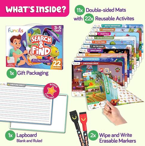 Search and Find for Kids - Birthday Gift for Girls & Boys Ages 3, 4, 5, 6 in Kuwait