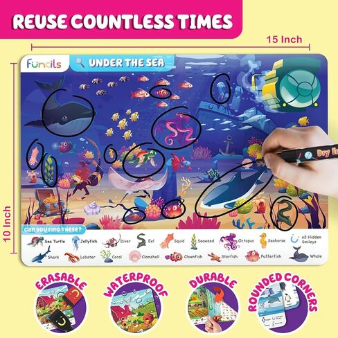 Search and Find for Kids - Birthday Gift for Girls & Boys Ages 3, 4, 5, 6 in Kuwait