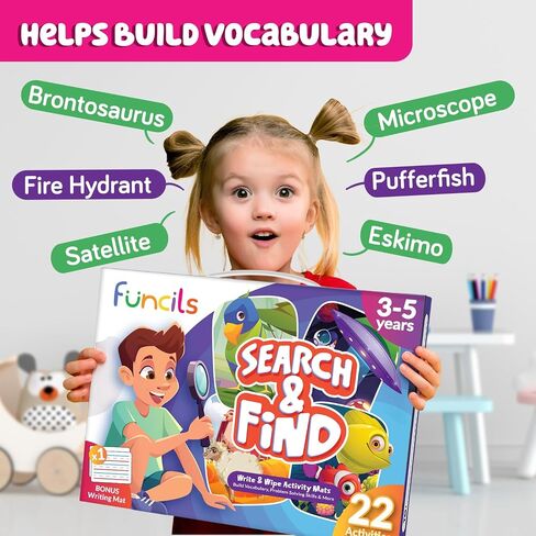 Search and Find for Kids - Birthday Gift for Girls & Boys Ages 3, 4, 5, 6 in Kuwait