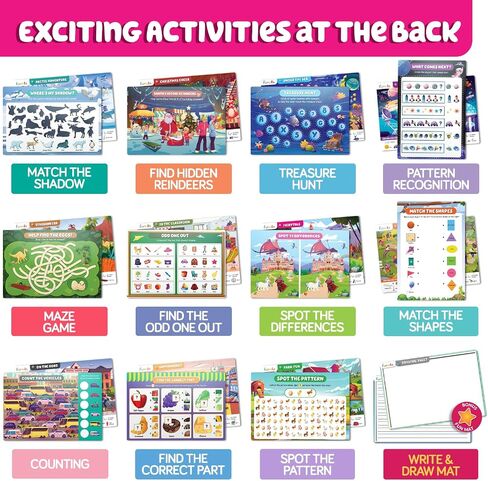 Search and Find for Kids - Birthday Gift for Girls & Boys Ages 3, 4, 5, 6 in Kuwait